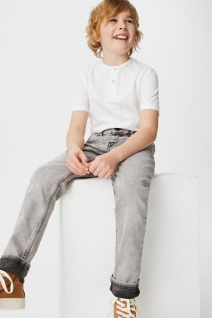 C&A Slim Organic Bomull Jeans Pojke Grå | NCIZF-7239
