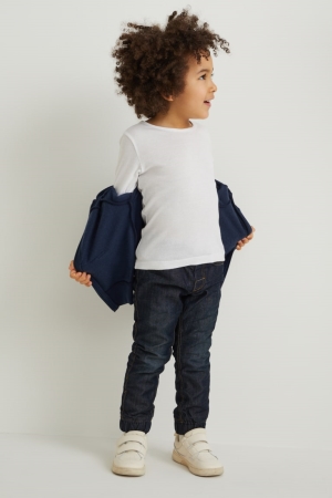 C&A Slim Thermal Jeans Pojke Blå Mörkblå | FTQAS-6802