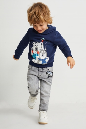 C&A Slim Thermal Jeans Pojke Grå | KXTHO-1659