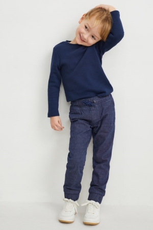 C&A Slim Thermal Långbyxor Pojke Mörkblå | NASJO-3907