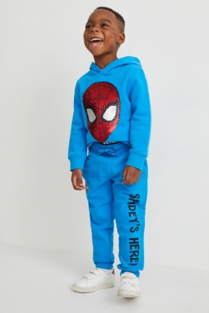 C&A Spider-man Joggers Långbyxor Pojke Blå | MPHTZ-9125