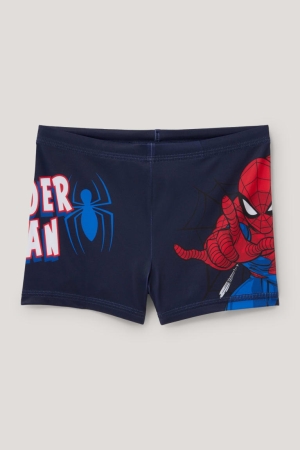 C&A Spider-man Swim Lycra® Xtra Life™ Badkläder Pojke Mörkblå | FVDIS-5236