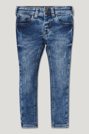 C&A Super Mager Jog Denim Organic Bomull Jeans Pojke Blå | HNZIB-7648
