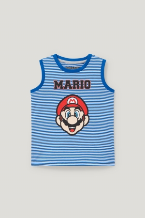 C&A Super Mario Randig Blast Pojke Mörkblå Vita | DUNZS-9860