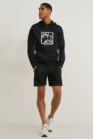 C&A Sweat Shorts Herr Svarta | IDEQR-6952