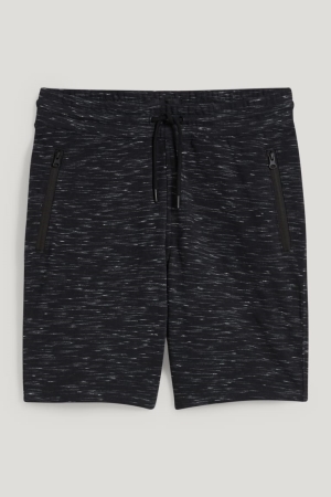 C&A Sweat Shorts Herr Svarta | ZOXYW-4053