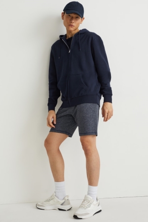 C&A Sweat With Organic Bomull Shorts Herr Grå | TJWBA-8952