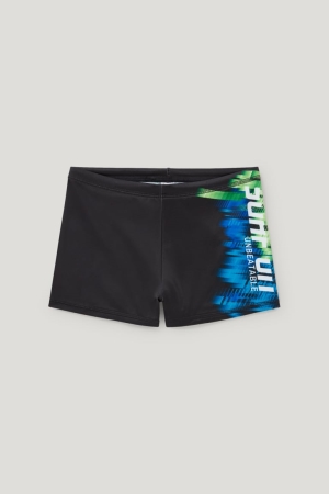 C&A Swim Lycra® Xtra Life™ Badkläder Pojke Svarta | XDNZW-8371