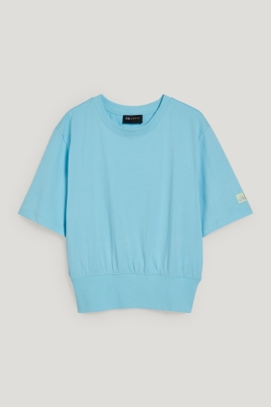 C&A T-shirt Dam Ljusblå | ICSVE-8413