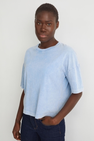 C&A T-shirt Dam Ljusblå | JHGKT-0261