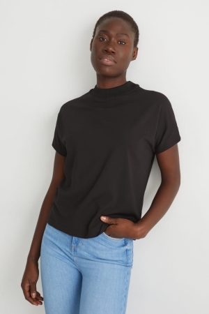 C&A T-shirt Dam Svarta | BSMGU-2745