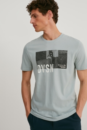 C&A T-shirt Herr Ljusgrå | TURVE-2715
