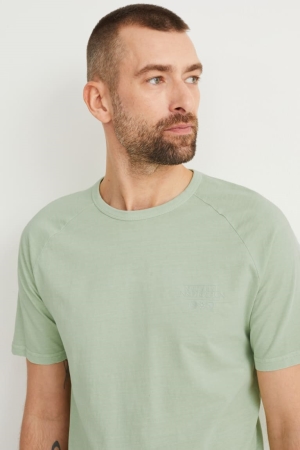 C&A T-shirt Herr Ljusgröna | ZOQYM-4831