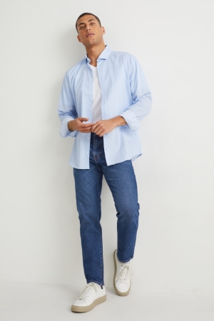 C&A Tapered Lycra® Jeans Herr Blå Mörkblå | MPCSJ-5240