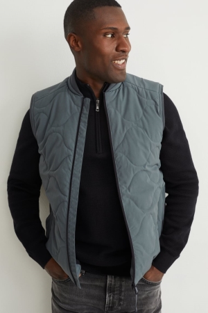 C&A Technical Gilet 4 Way Stretch Jacka Herr Mörkgröna | VJSEX-4175