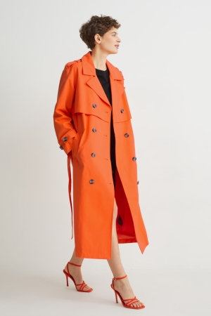 C&A Trench Rockar Dam Mörkorange | GHBAL-8509