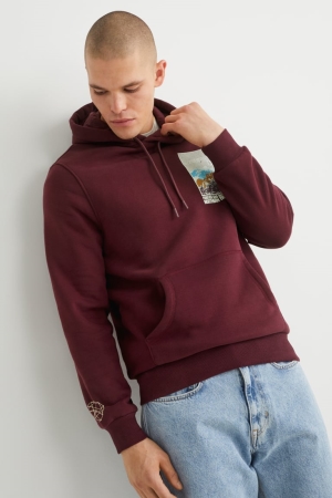 C&A Tröjor Herr Vinröda | KZILO-5042