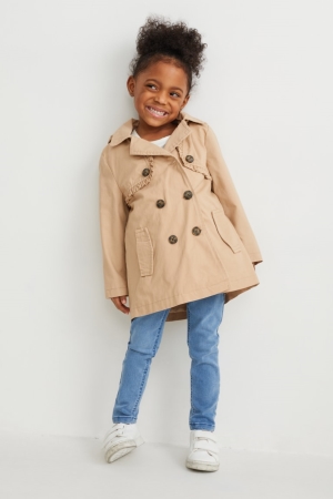 C&A With Hood Jacka Tjej Beige | HTNEI-9620