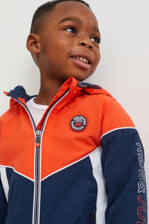 C&A With Hood Jacka Tjej Orange Mörkblå | TNJCV-2758