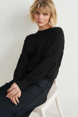 C&A With Lenzing™ Ecovero™ Jumpers Dam Svarta | UKWND-4795