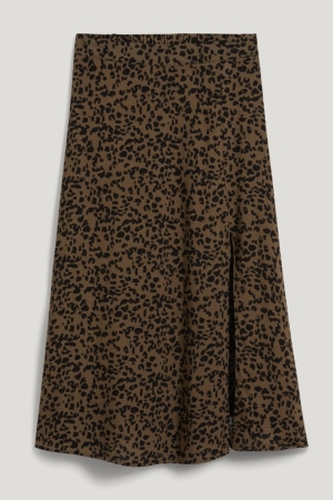 C&A With Livaeco™ Fibres Patterned Kjolar Dam Mörkgröna | HCPIU-3961