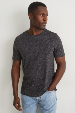 C&A With Organic Bomull T-shirt Herr Mörkgrå | VOSCU-0527