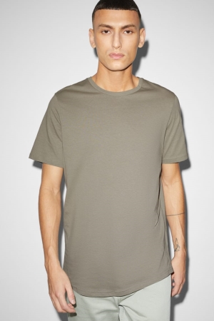 C&A With Recover™ Recycled Bomull T-shirt Herr Gröna | LRSMQ-9865