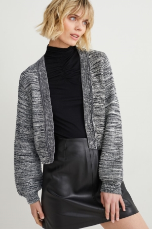 C&A With Recycled Polyester Cardigan Dam Svarta Vita | MSNAL-9160