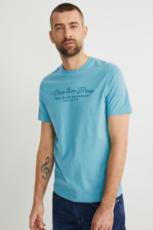 C&A With Recycled Polyester T-shirt Herr Turkos | IPQXT-0542
