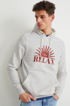 C&A With Recycled Polyester Tröjor Herr Ljusgrå | AFOCH-2560