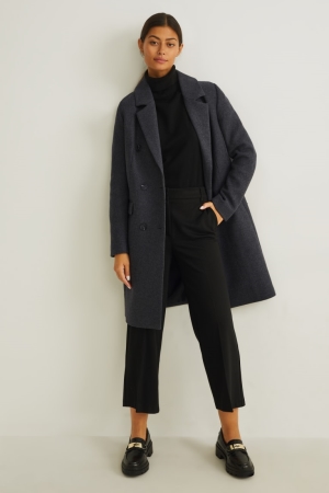 C&A With Shoulder Pads Ull Blend Rockar Dam Grå | MLESP-0798