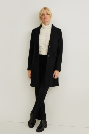 C&A With Shoulder Pads Ull Blend Rockar Dam Svarta | NVIRS-3417