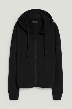 C&A Zip-through With Hood Recycled Tröjor Dam Svarta | MRYKZ-5146